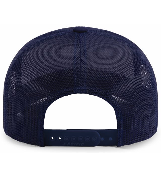 104BR PACIFIC HEADWEAR Trucker Snapback Braid Cap - Back Image