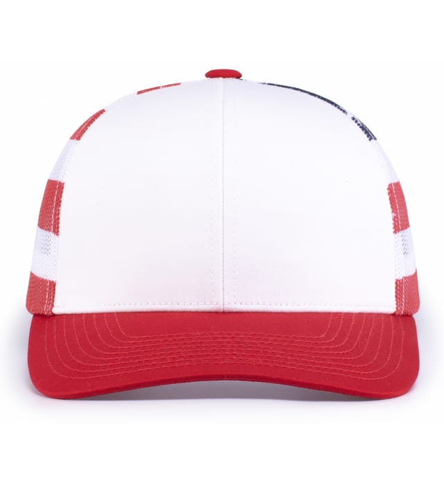 104P PACIFIC HEADWEAR PRINTED TRUCKER CAP