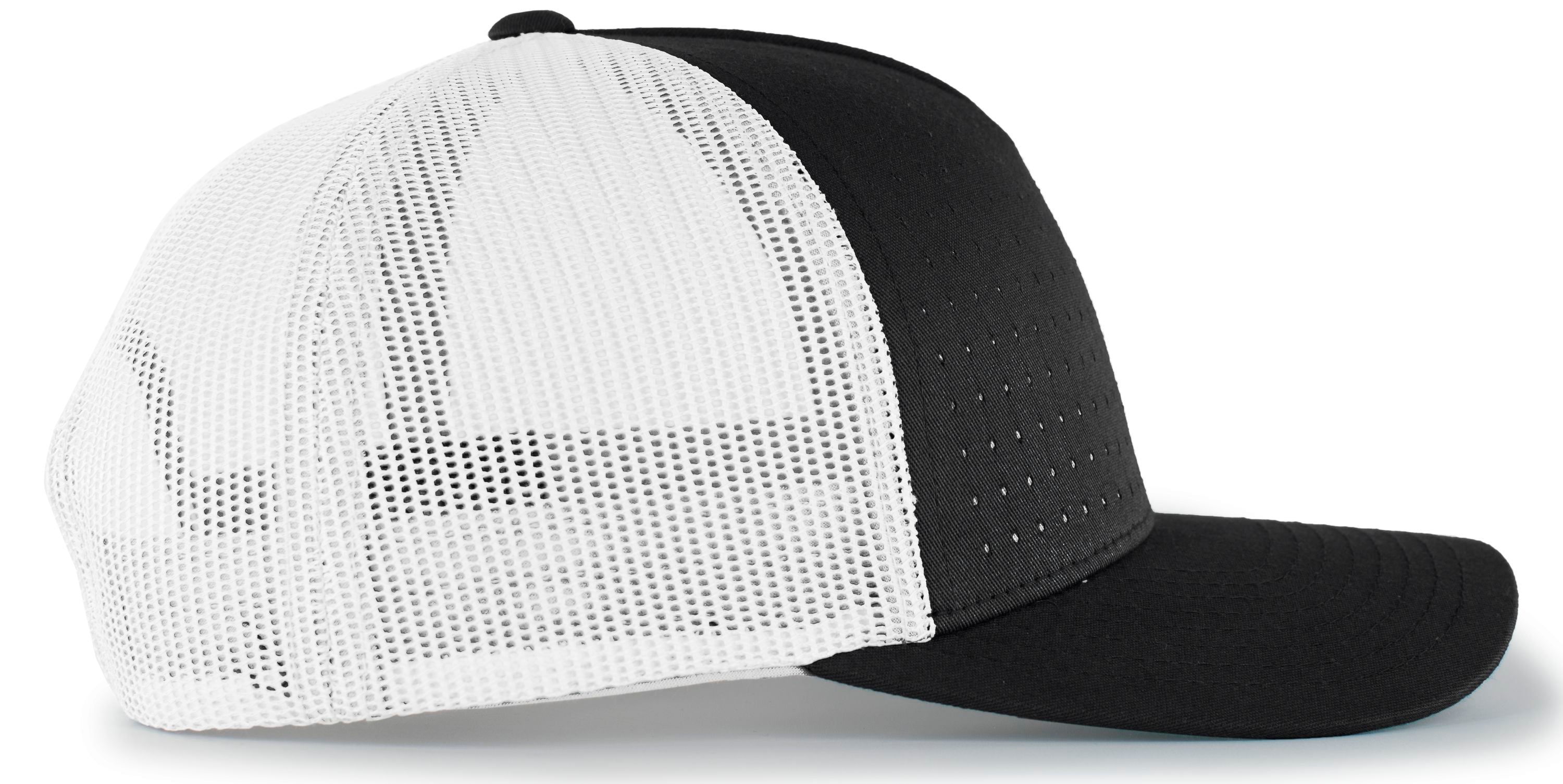 105P PACIFIC HEADWEAR Perforated 5-Panel Trucker Snapback Cap 105P PACIFIC HEADWEAR Perforated 5-Panel Trucker Snapback Cap - Siide Image