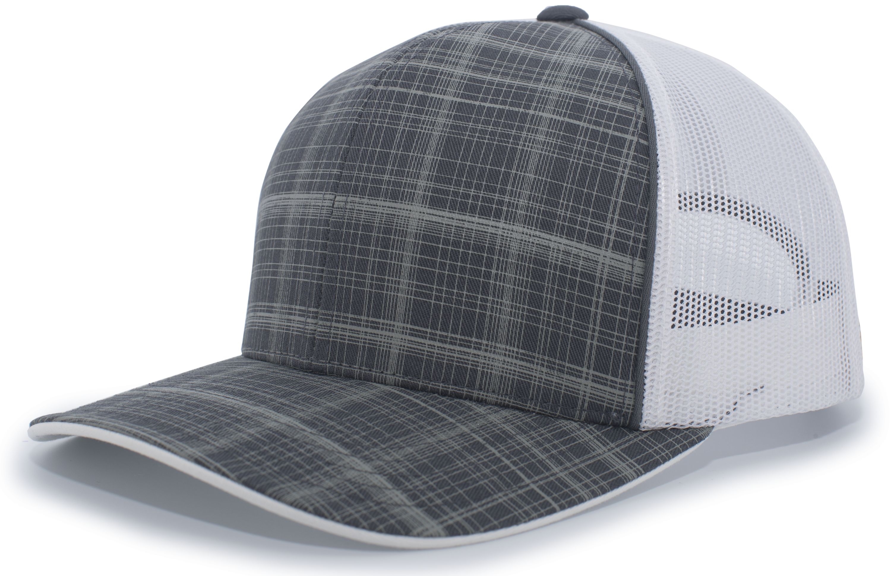 111C PACIFIC HEADWEAR Crosshatch Trucker Snapback Cap 111C PACIFIC HEADWEAR Crosshatch Trucker Snapback Cap