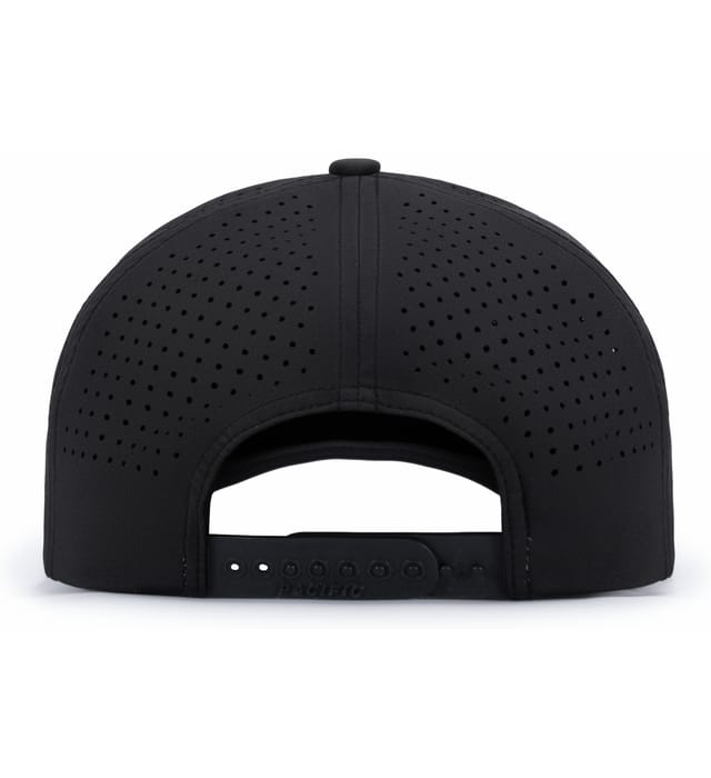 P413 Pacific Headwear Weekender Lightweight Perforated Snapback - Back Image