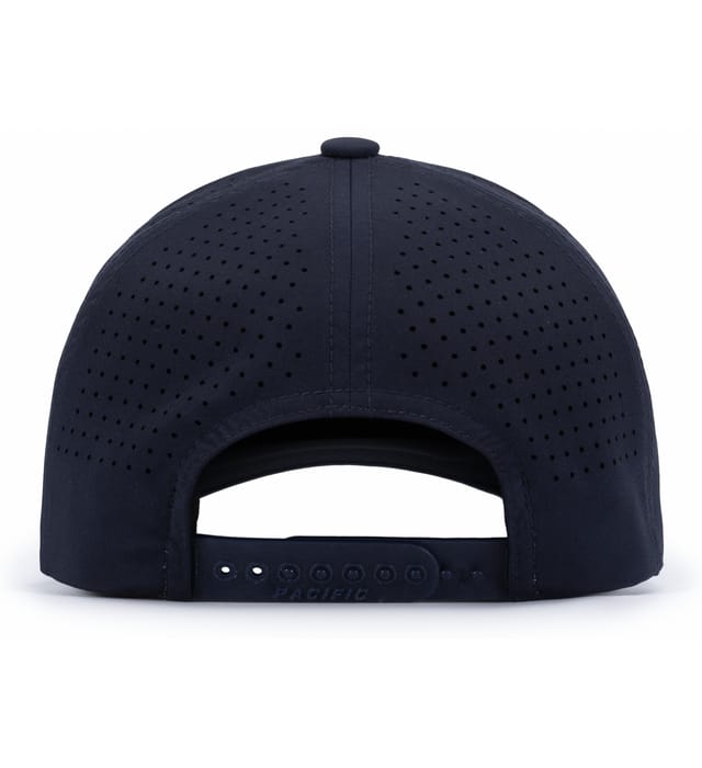 P413 Pacific Headwear Lightweight Perforated Snapback - Back Image