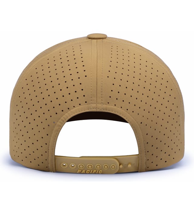 P424 Pacific Headwear Weekender Perforated Snapback Cap - Back Image