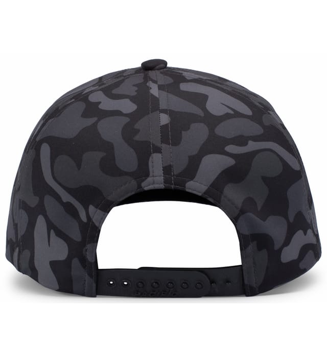 P685 PACIFIC HEADWEAR DUCK CAMO 5-PANEL TRUCKER CAP - Back Image