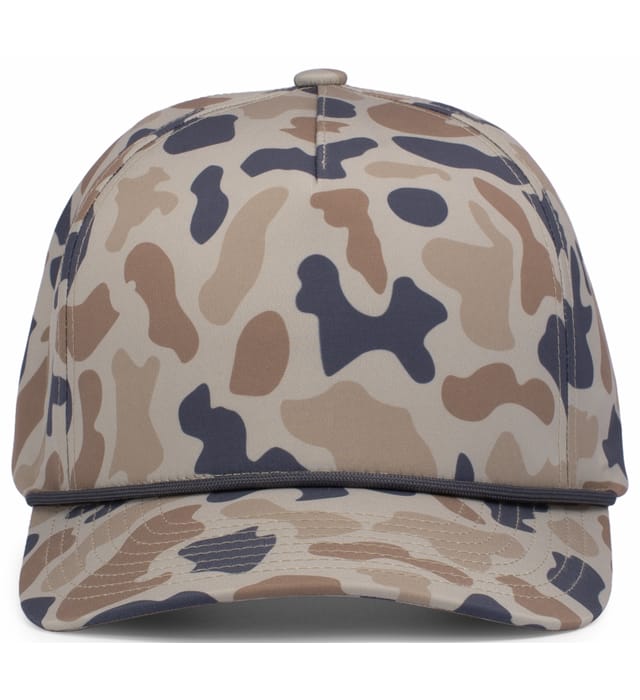 P685 PACIFIC HEADWEAR DUCK CAMO 5-PANEL TRUCKER CAP