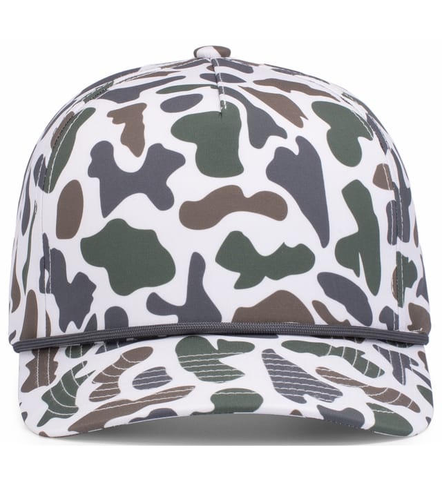 P685 PACIFIC HEADWEAR DUCK CAMO 5-PANEL TRUCKER CAP
