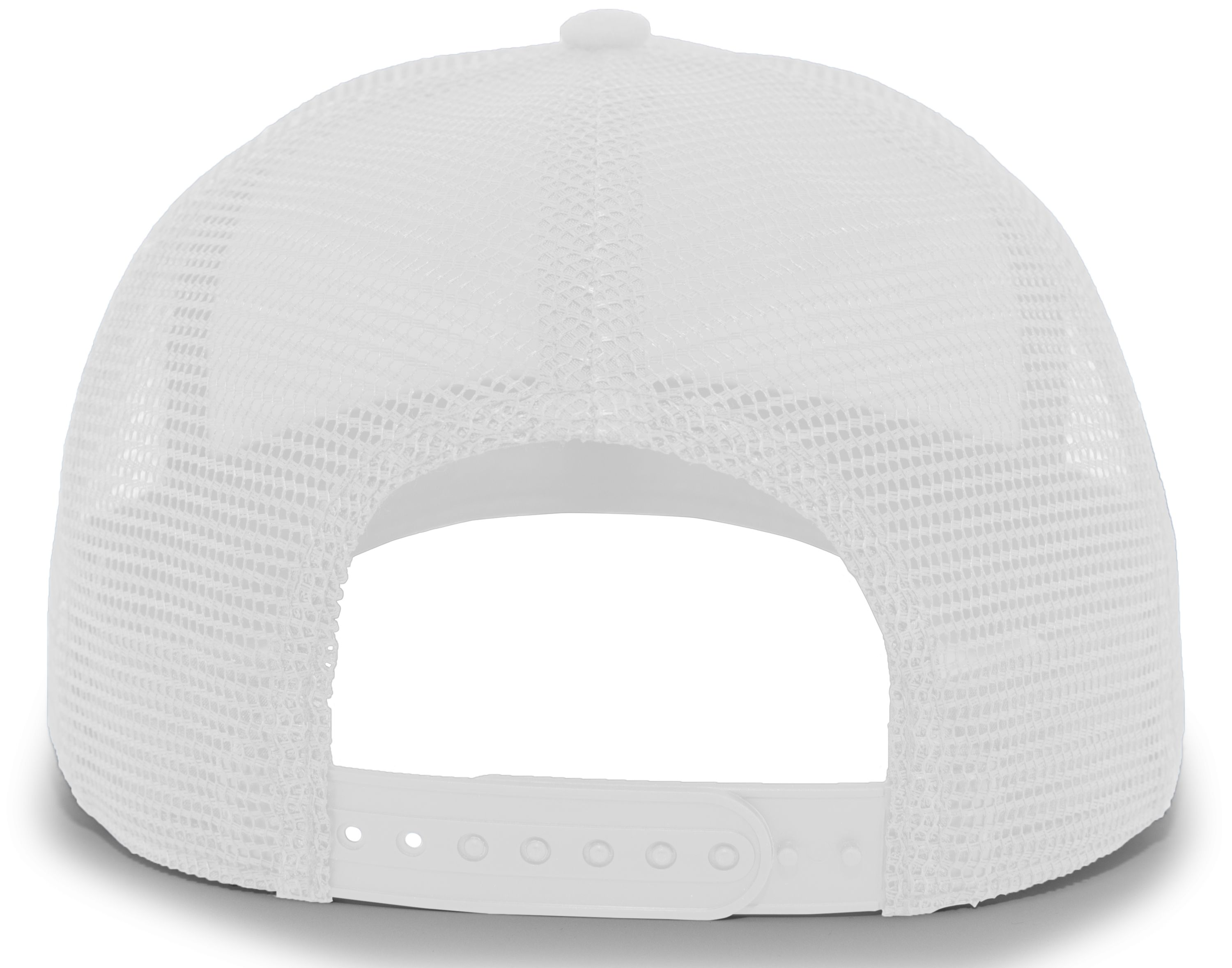 P724 PACIFIC HEADWEAR 5-Panel Mesh Overlay Trucker Snapback - Back Image