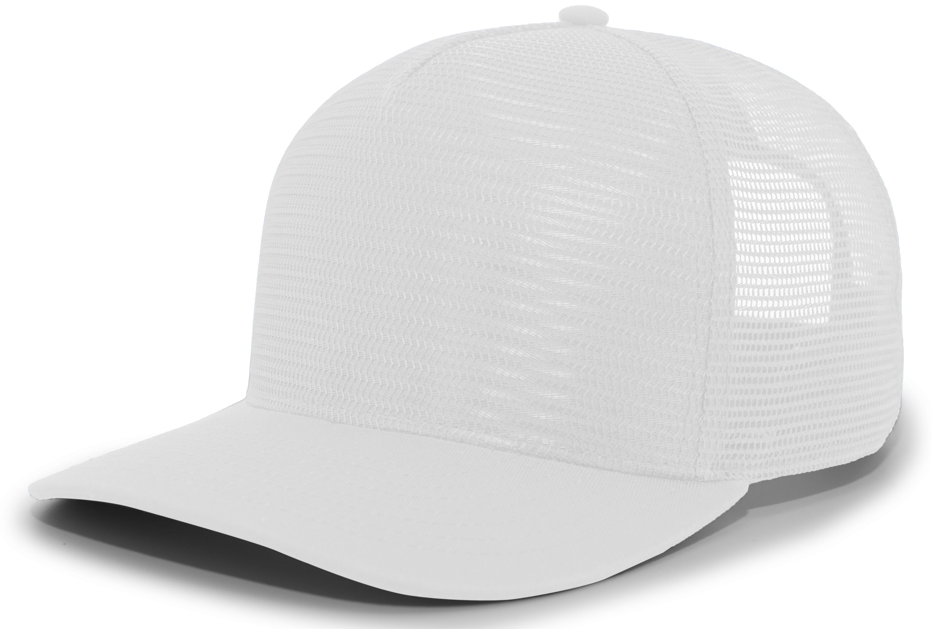 P724 PACIFIC HEADWEAR 5-Panel Mesh Overlay Trucker Snapback