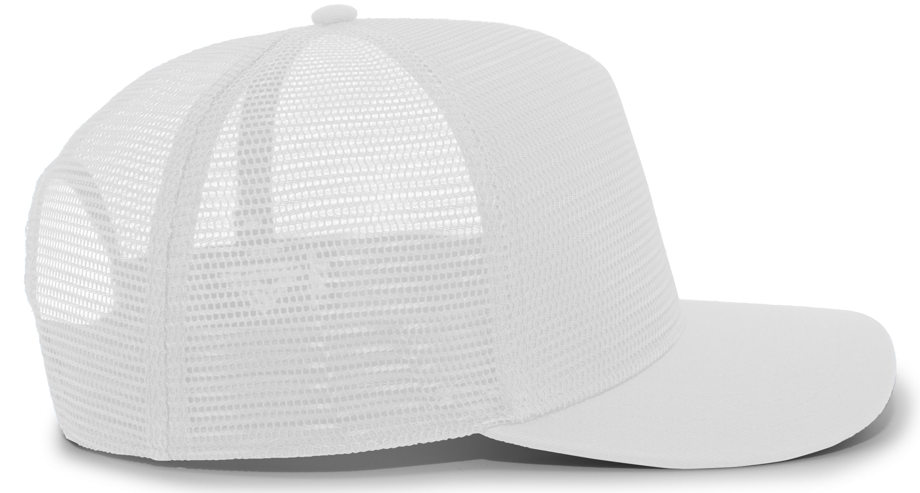 P724 PACIFIC HEADWEAR 5-Panel Mesh Overlay Trucker Snapback - Siide Image