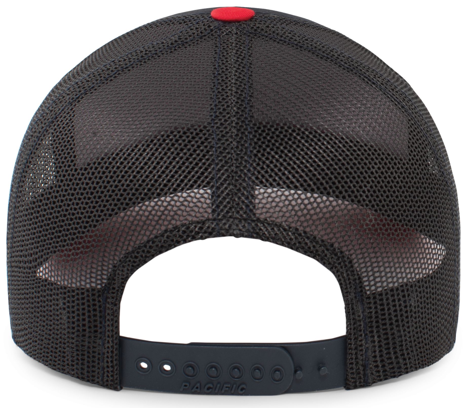 105P PACIFIC HEADWEAR Perforated 5-Panel Trucker Snapback Cap - Back Image