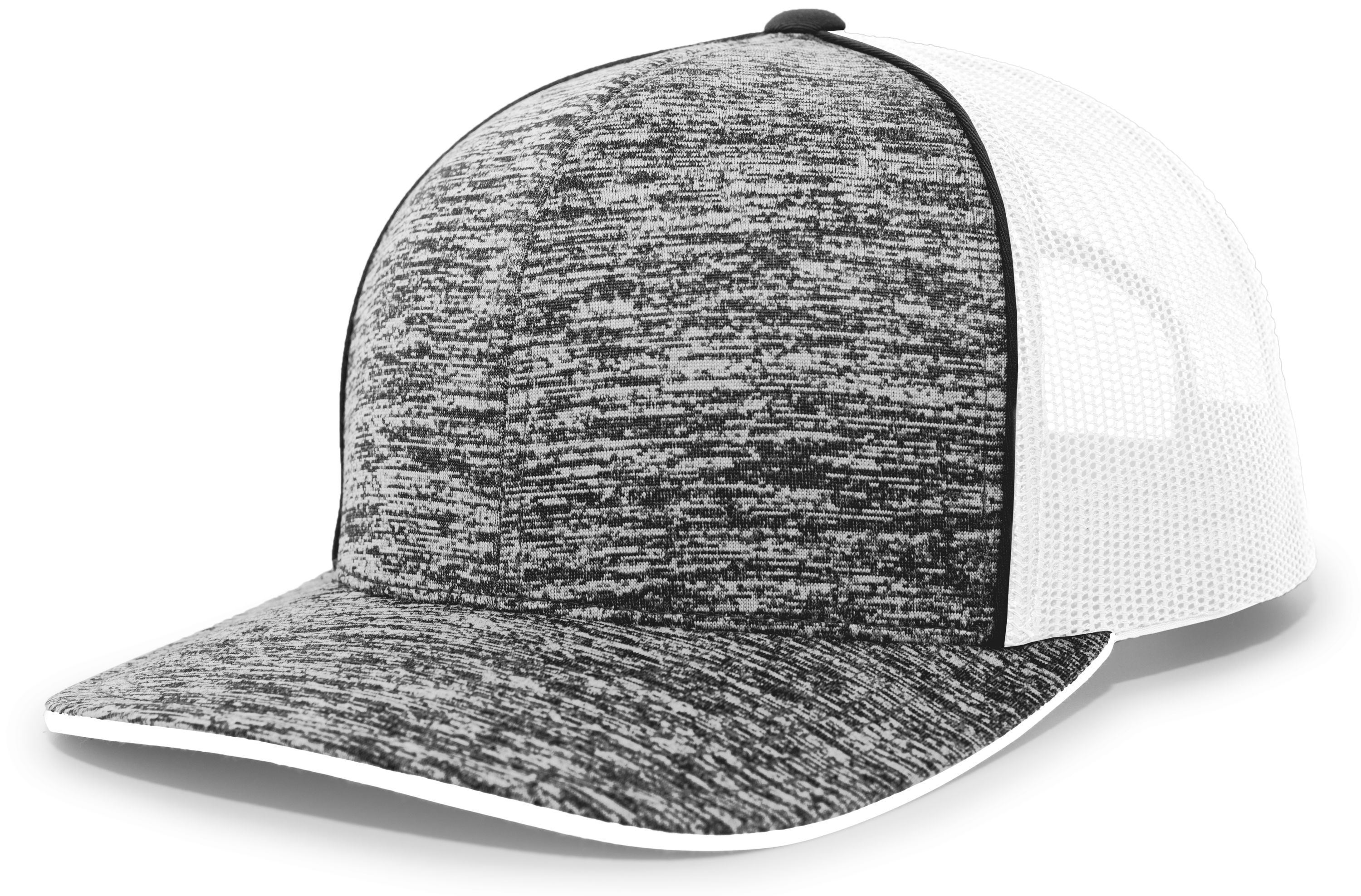 106C PACIFIC HEADWEAR Aggressive Heather Trucker Snapback Cap Zoom Image