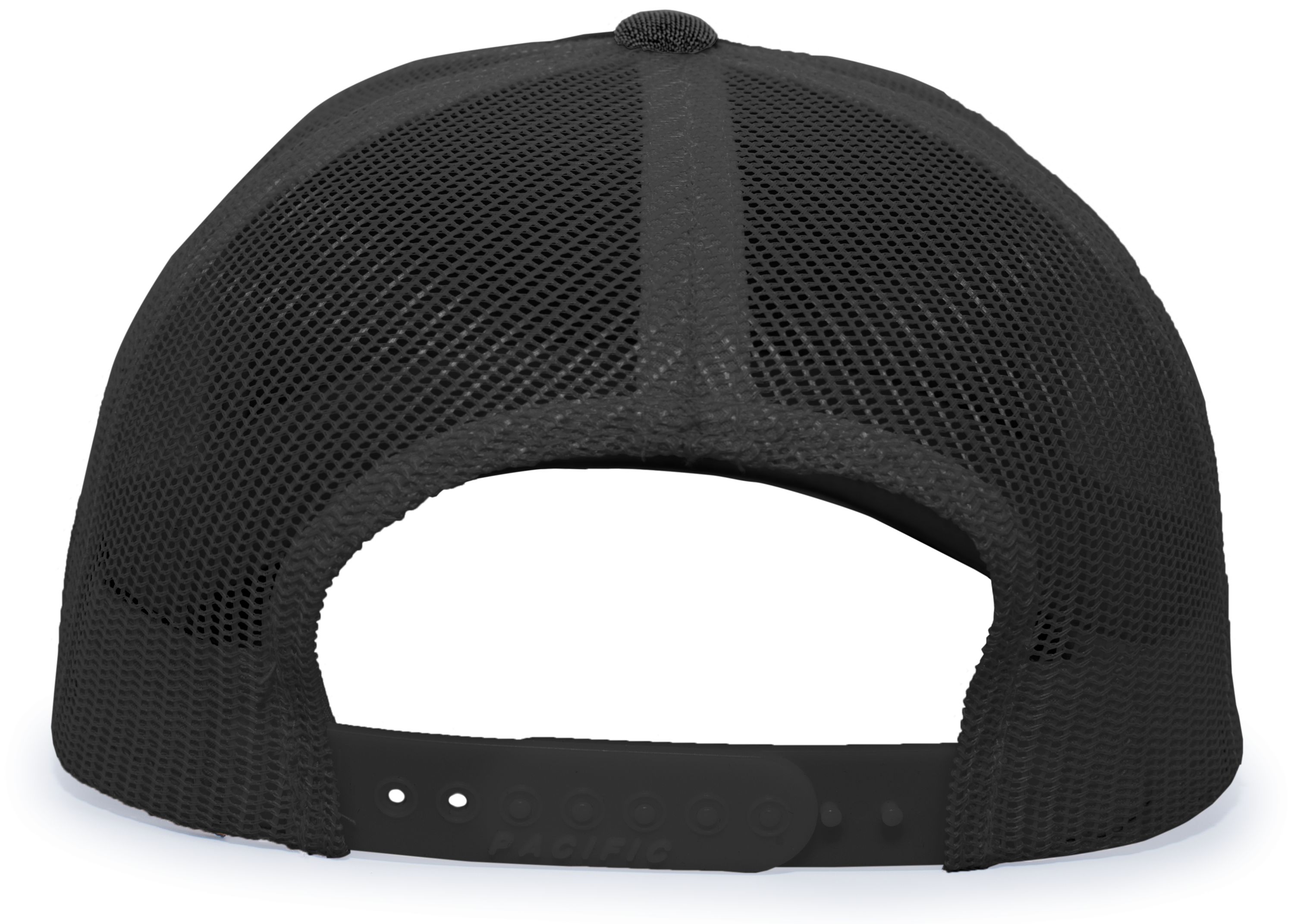110C Pacific Headwear Heather Trucker Snapback Cap - Back Image