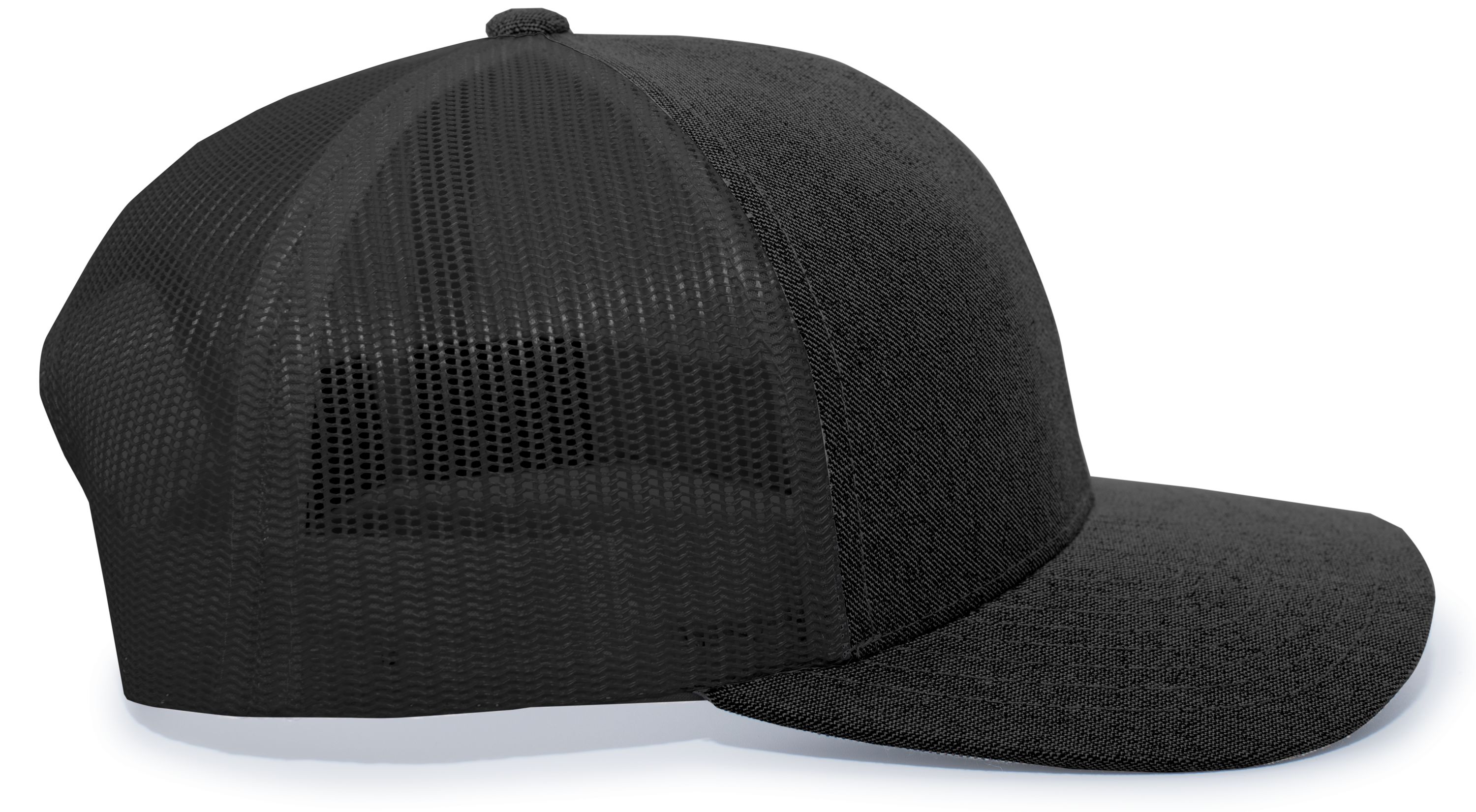 110C Pacific Headwear Heather Trucker Snapback Cap - Siide Image
