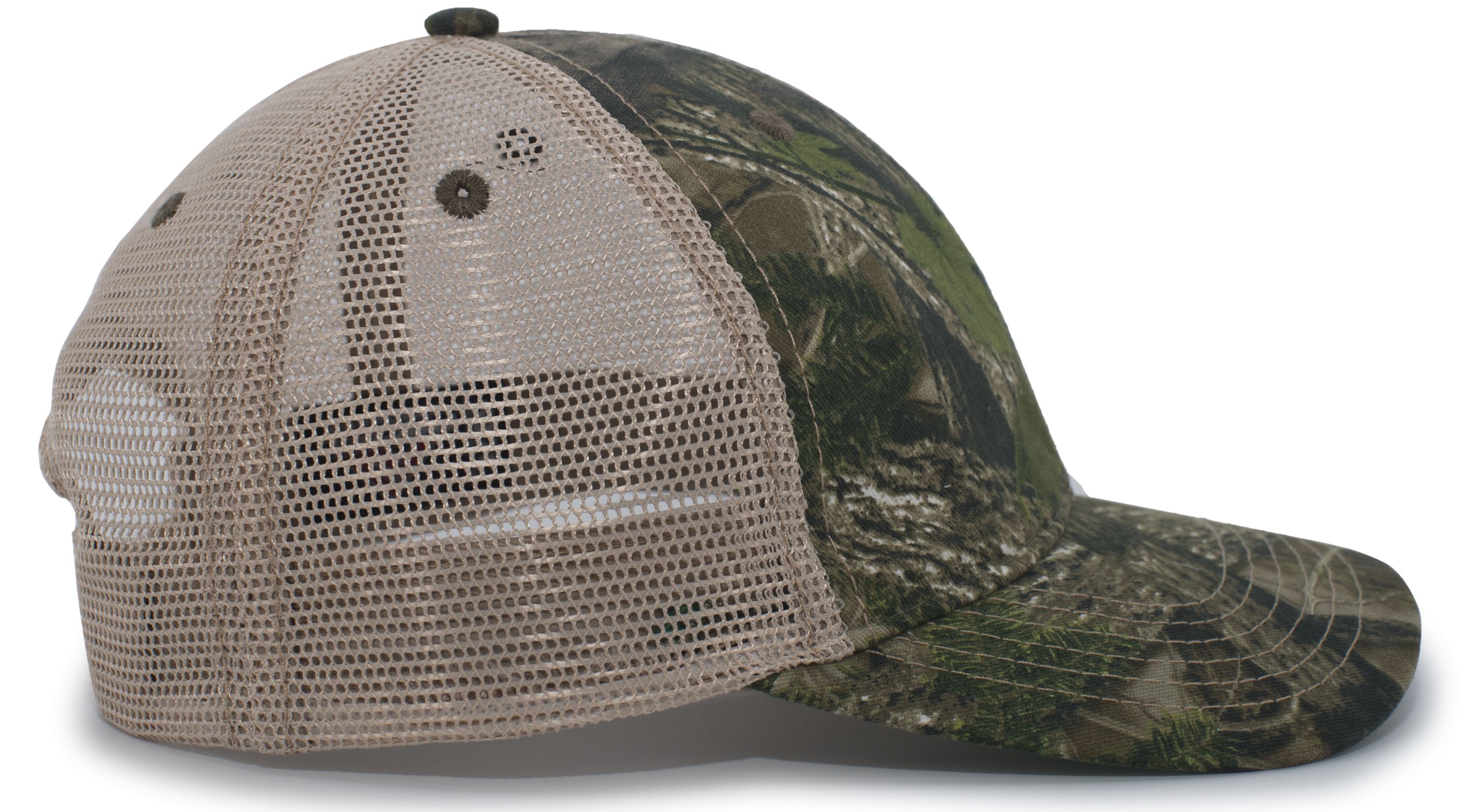 637C PACIFIC HEADWEAR Vintage Camo Soft Trucker Snapback Cap - Siide Image