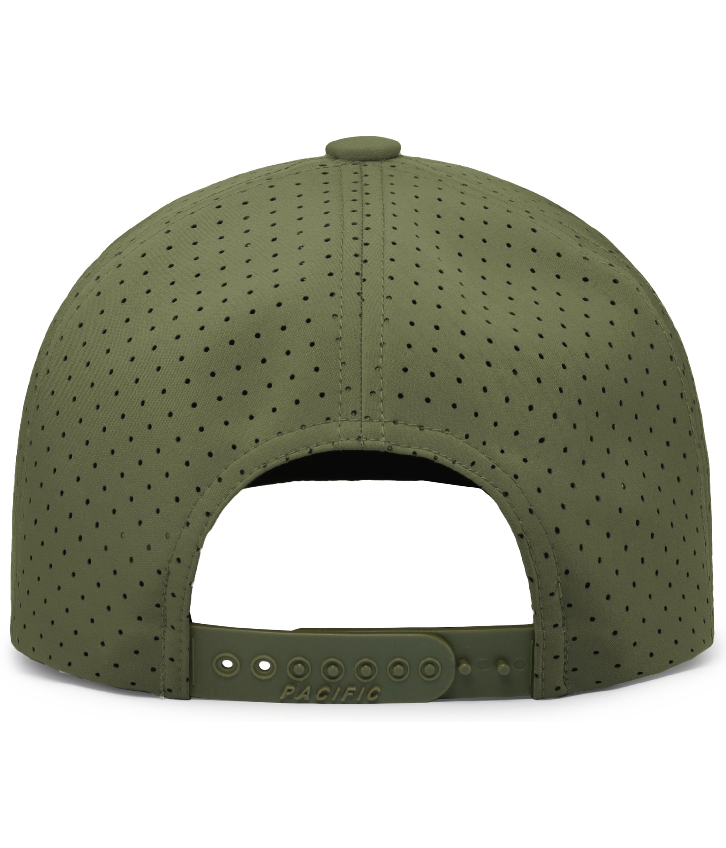P424 Pacific Headwear Weekender Perforated Snapback Cap - Back Image