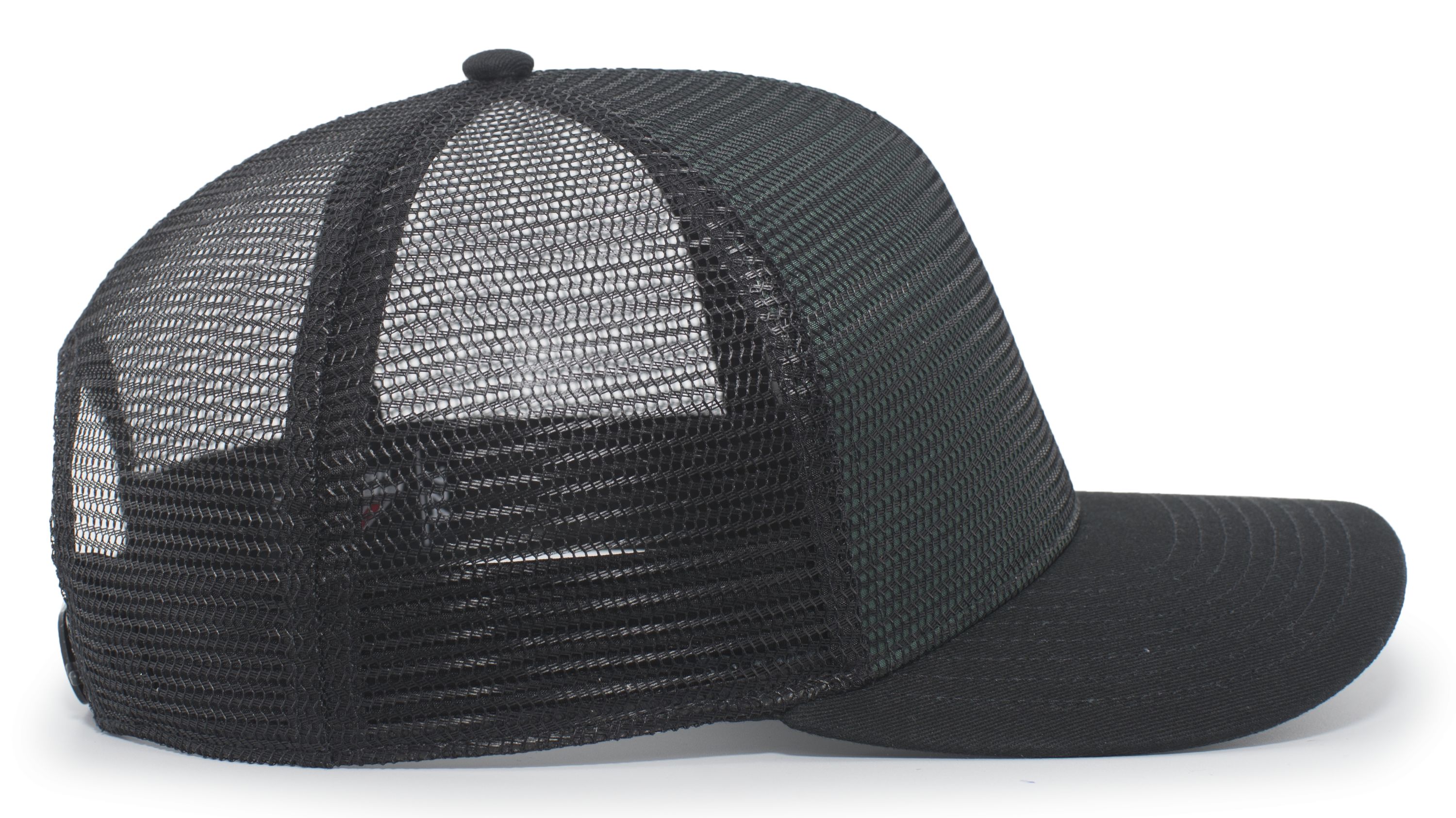 P724 PACIFIC HEADWEAR 5-Panel Mesh Overlay Trucker Snapback - Siide Image