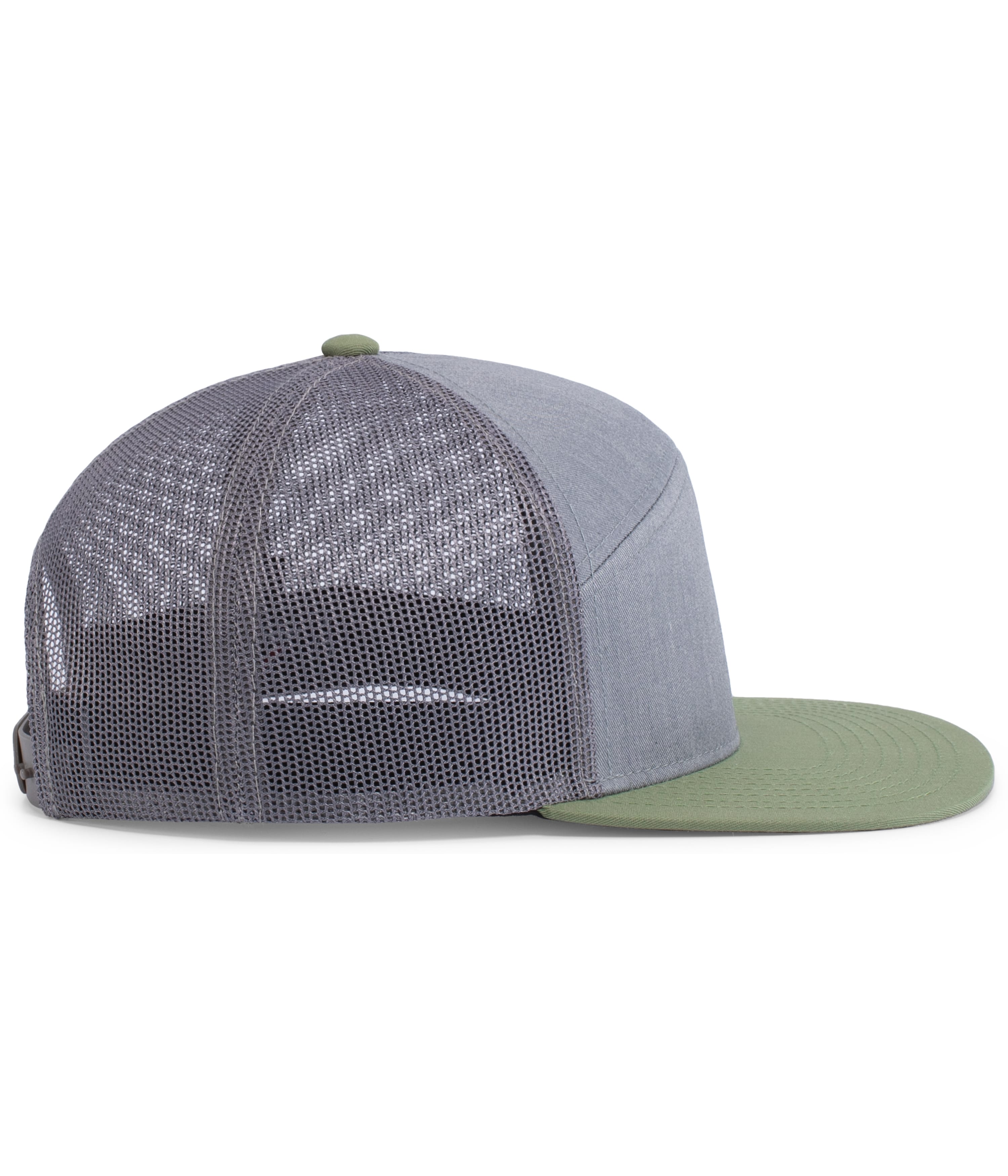 P787 PACIFIC HEADWEAR 6-Panel Arch Trucker Snapback Cap - Siide Image