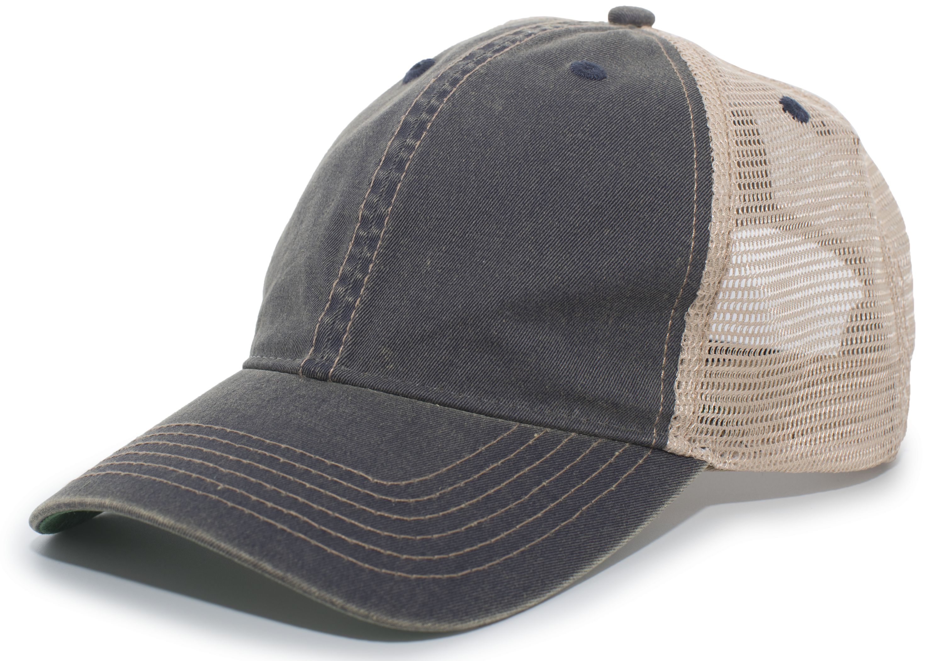V37 PACIFIC HEADWEAR Vintage "Dirty" Trucker Snapback Cap V37 PACIFIC HEADWEAR Vintage "Dirty" Trucker Snapback Cap