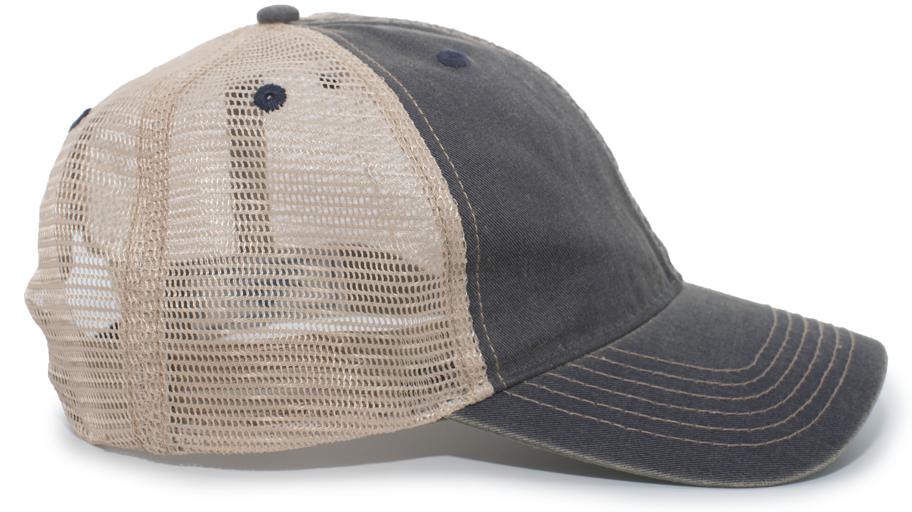V37 PACIFIC HEADWEAR Vintage "Dirty" Trucker Snapback Cap V37 PACIFIC HEADWEAR Vintage "Dirty" Trucker Snapback Cap - Siide Image
