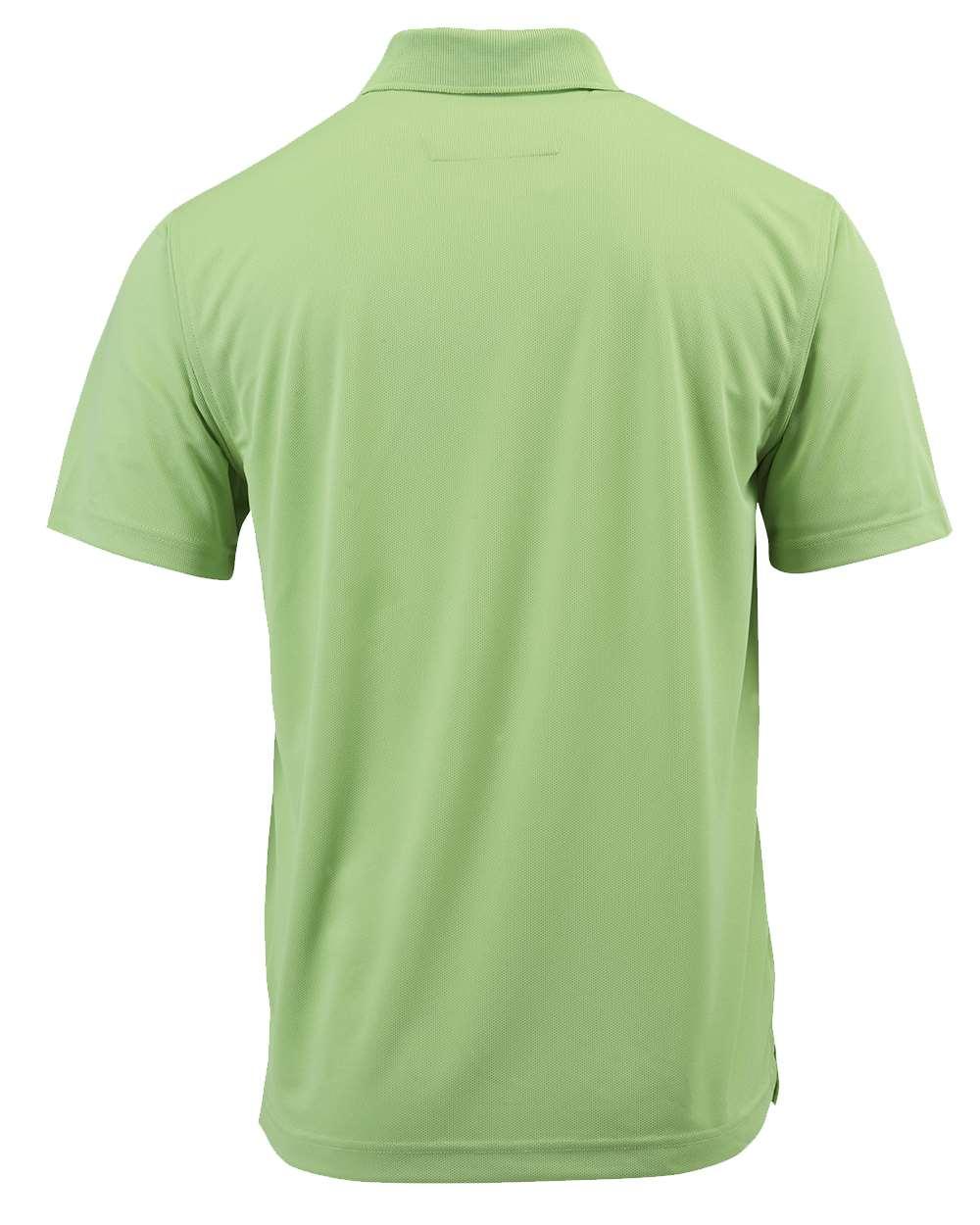 100 Paragon Saratoga Performance Mini Mesh Sport Shirt - Back Image