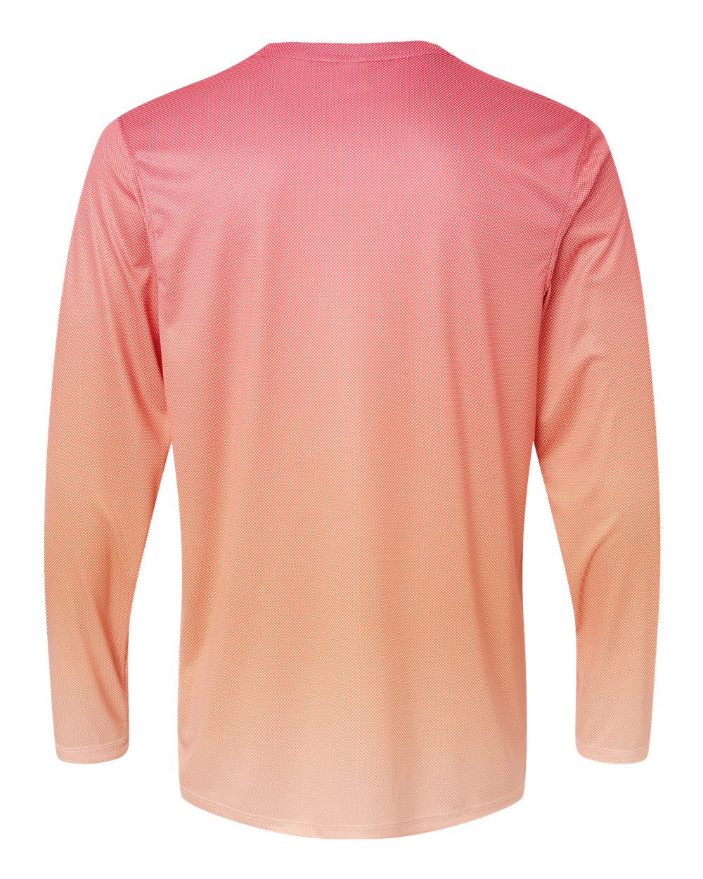 225 Paragon Barbados Performance Pin Dot Long Sleeve T-Shirt - Back Image