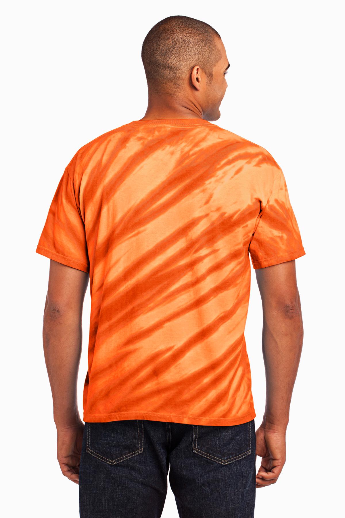 PC148 Port & Company - Tiger Stripe Tie-Dye Tee. PC148 Port & Company - Tiger Stripe Tie-Dye Tee. - Back Image