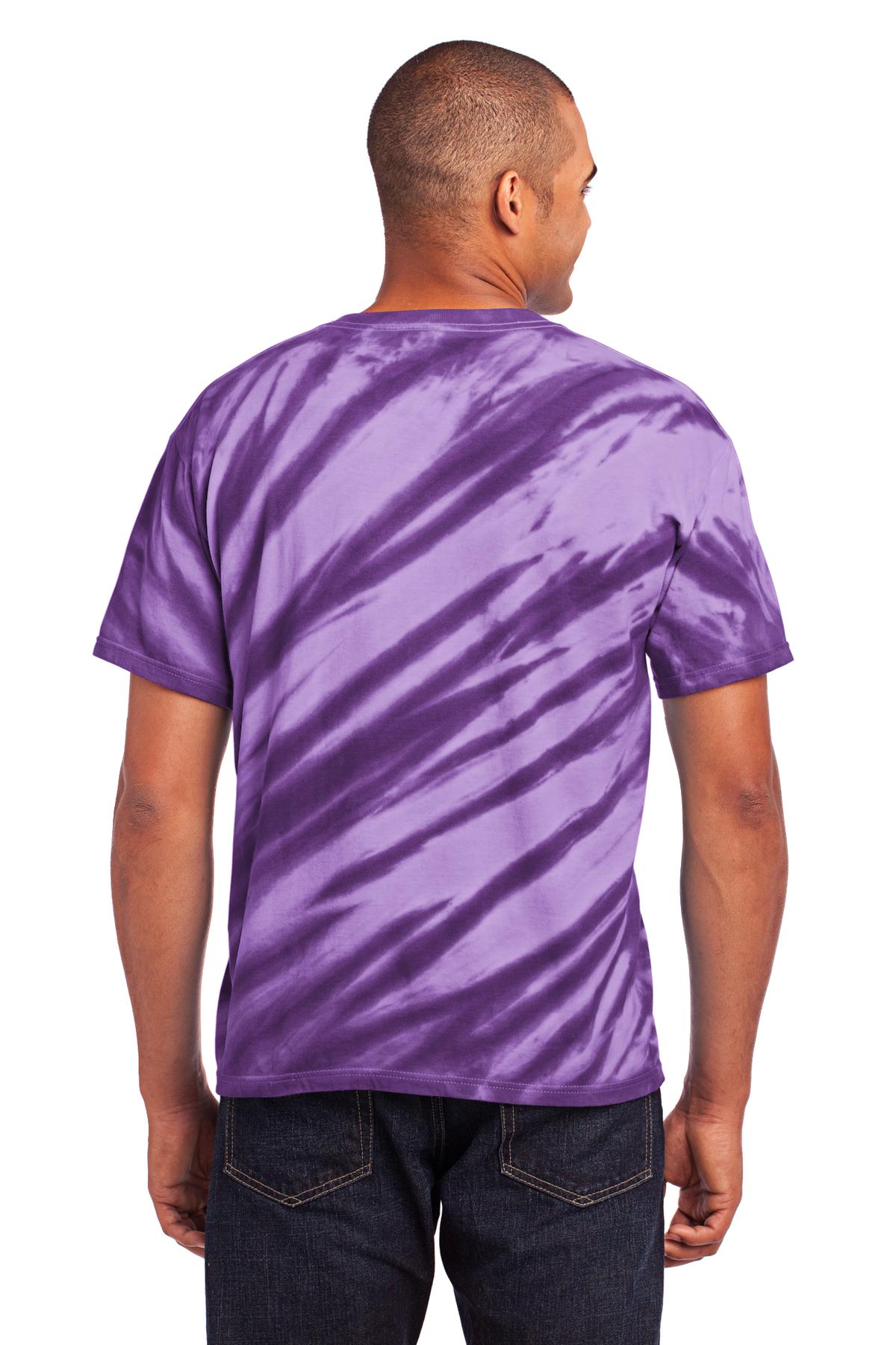 PC148 Port & Company - Tiger Stripe Tie-Dye Tee. PC148 Port & Company - Tiger Stripe Tie-Dye Tee. - Back Image