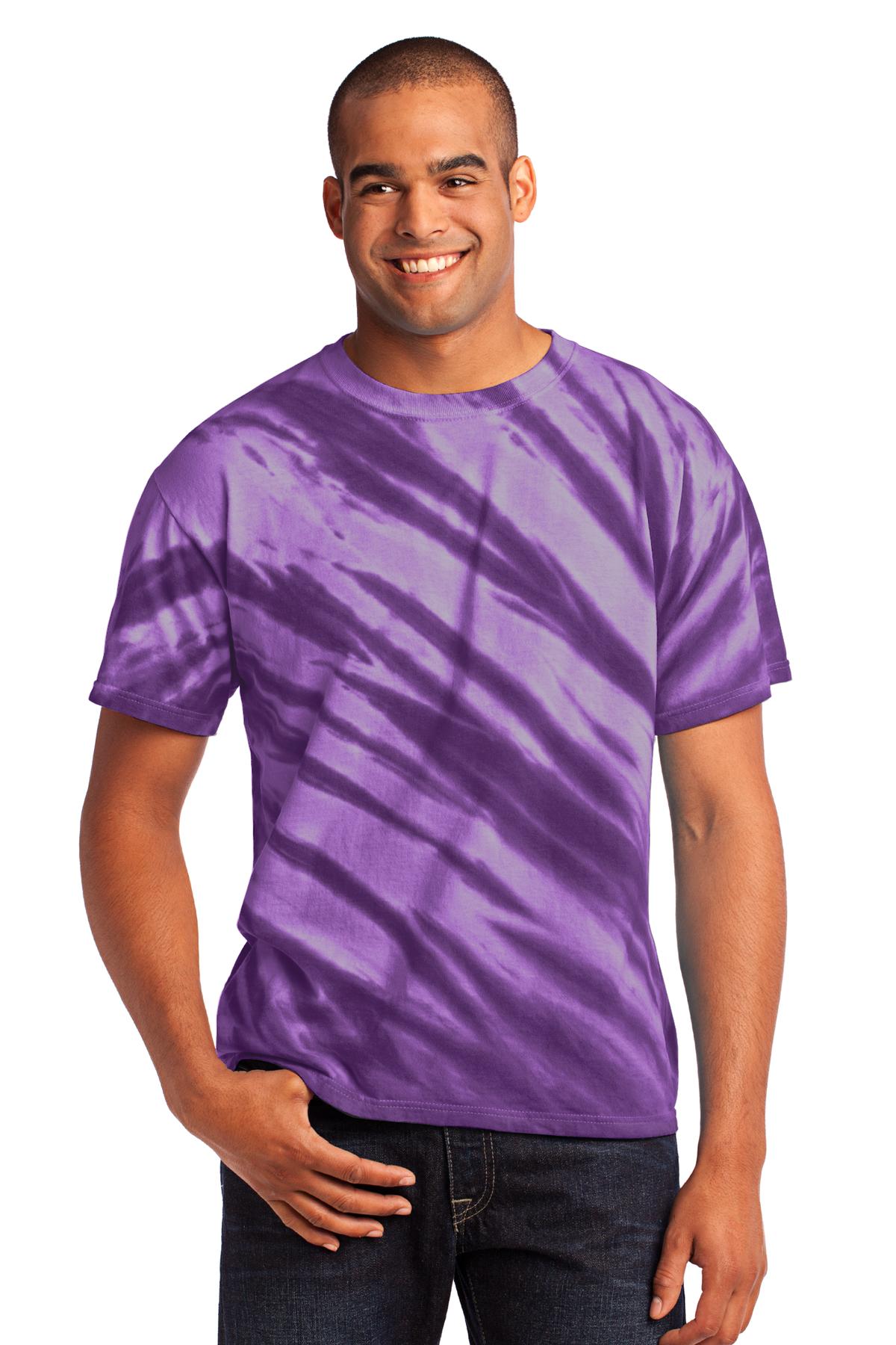 PC148 Port & Company - Tiger Stripe Tie-Dye Tee. PC148 Port & Company - Tiger Stripe Tie-Dye Tee.