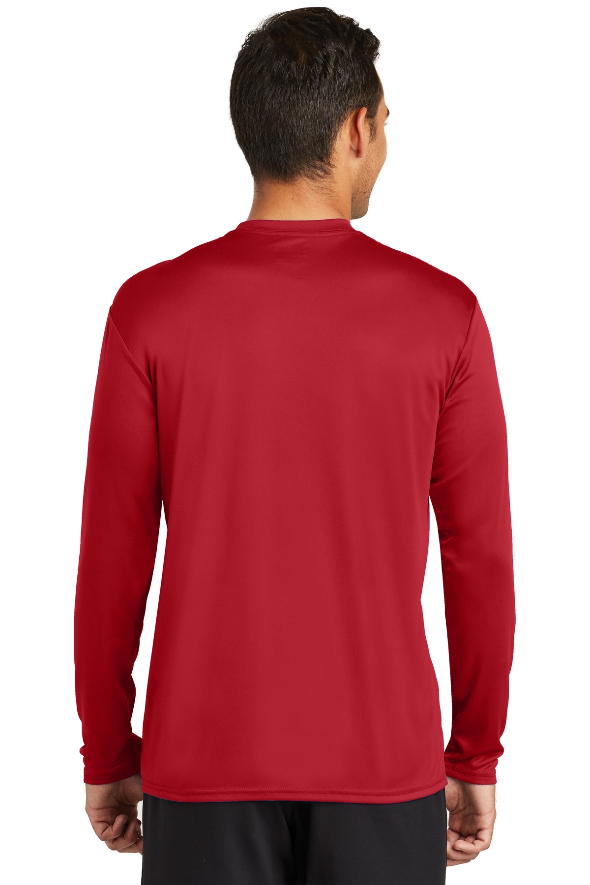 PC380LS Port & Company Long Sleeve Performance Tee. - Back Image
