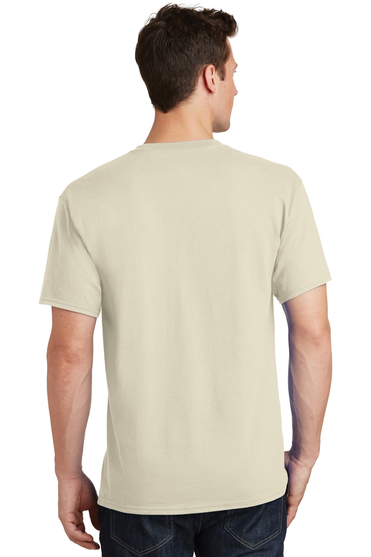 PC54 Port & Company Men's Core Cotton T-Shirt - Back Image