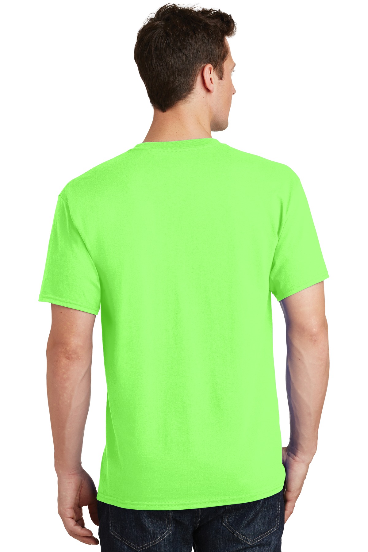 PC54 Port & Company Men's Core Cotton T-Shirt - Back Image