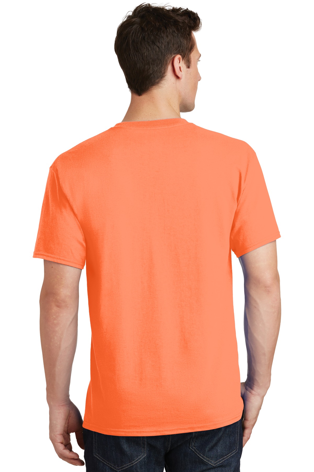 PC54 Port & Company Men's Core Cotton T-Shirt - Back Image