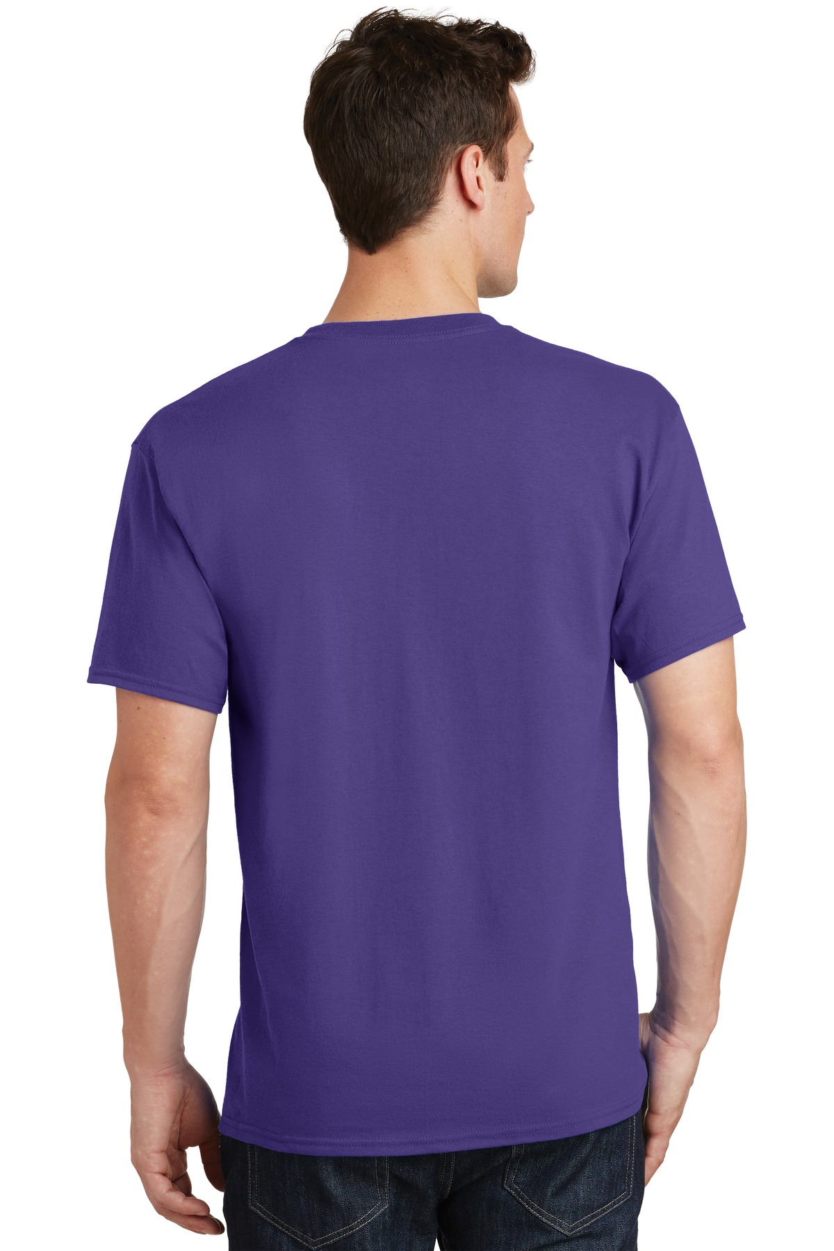 PC54 Port & Company Men's Core Cotton T-Shirt - Back Image