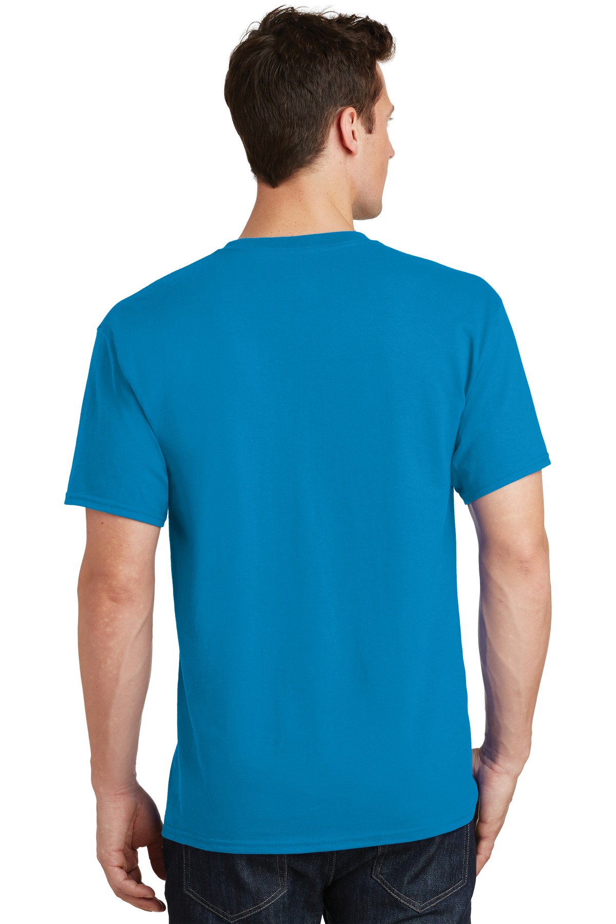 PC54 Port & Company Men's Core Cotton T-Shirt - Back Image