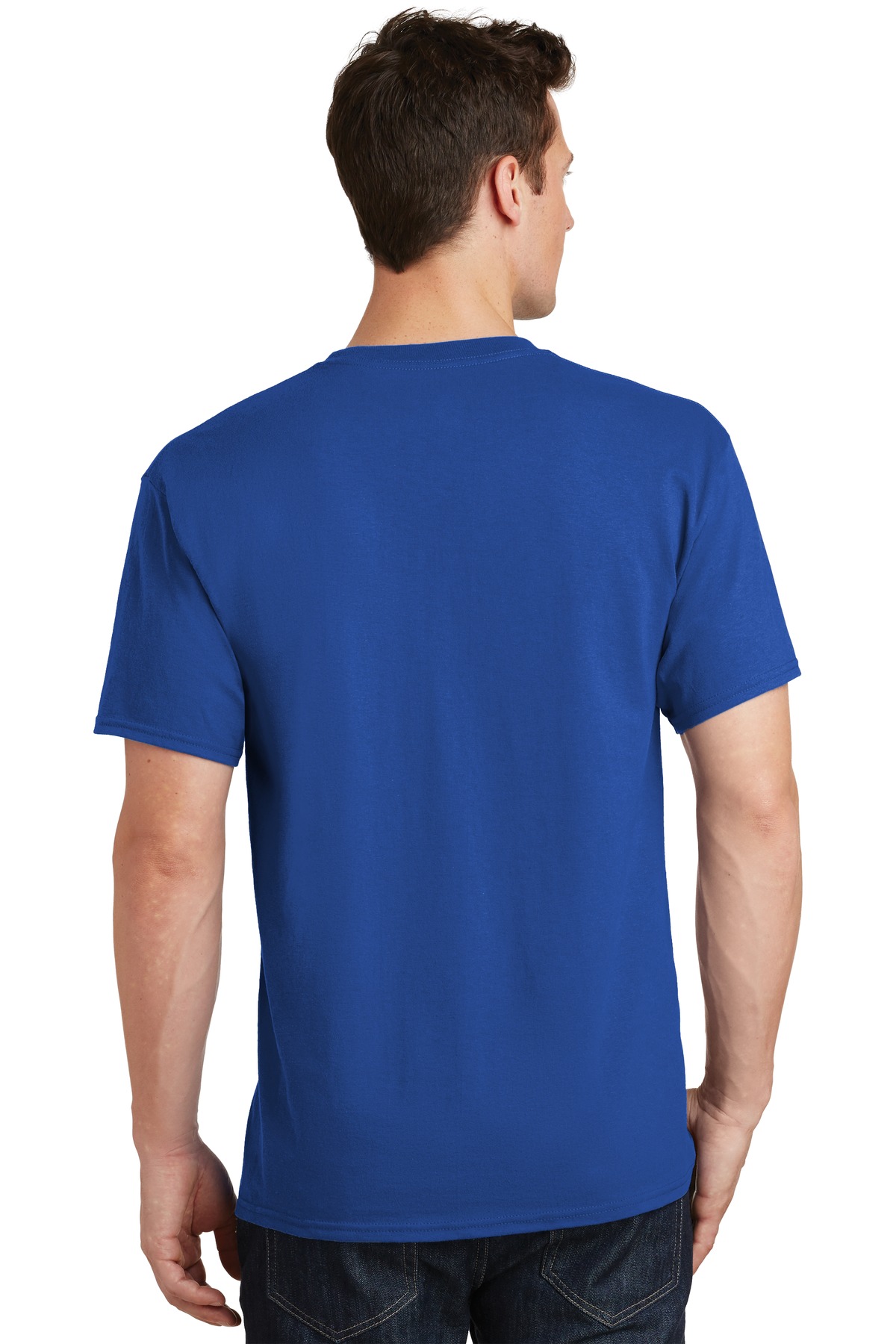 Port & Company PC54 Cotton Tee PC54 Port & Company Men's Core Cotton T-Shirt - Back Image