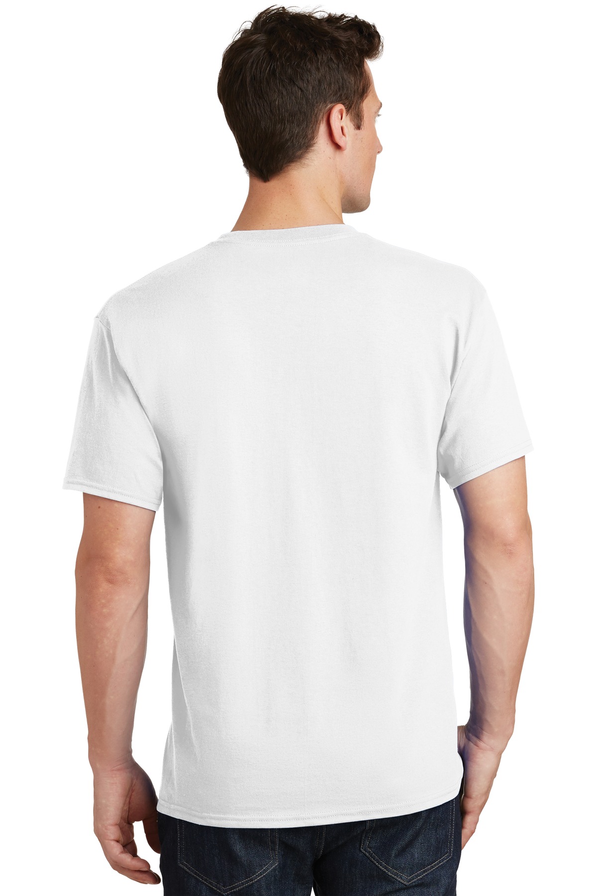 Port & Company PC54 Cotton Tee PC54 Port & Company Men's Core Cotton T-Shirt - Back Image