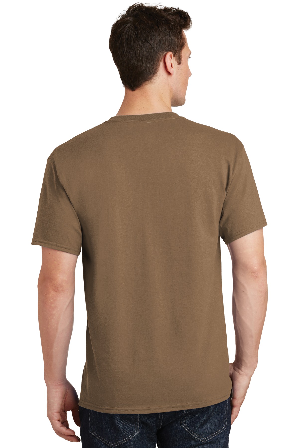 PC54 Port & Company Men's Core Cotton T-Shirt - Back Image