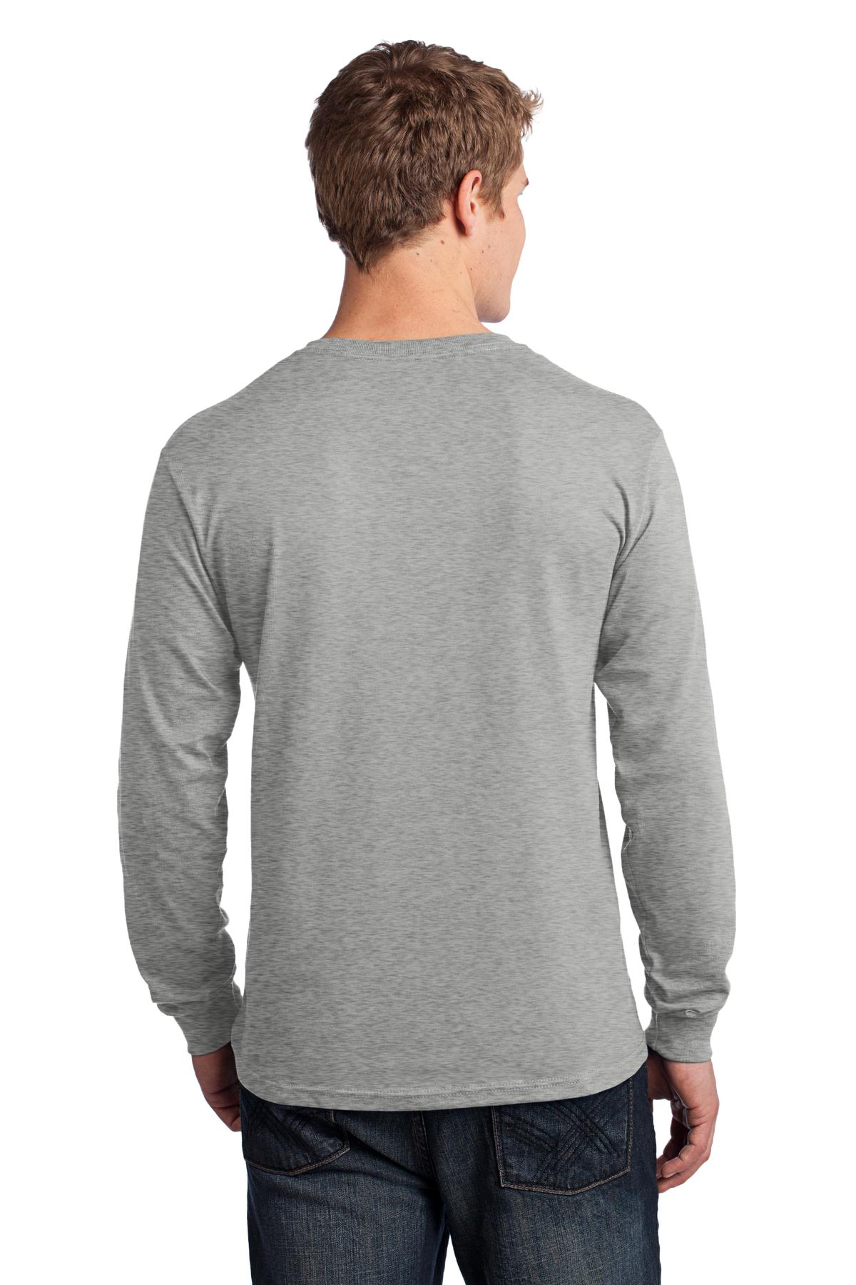 PC54LS Port & Company - Long Sleeve Core Cotton Tee. - Back Image