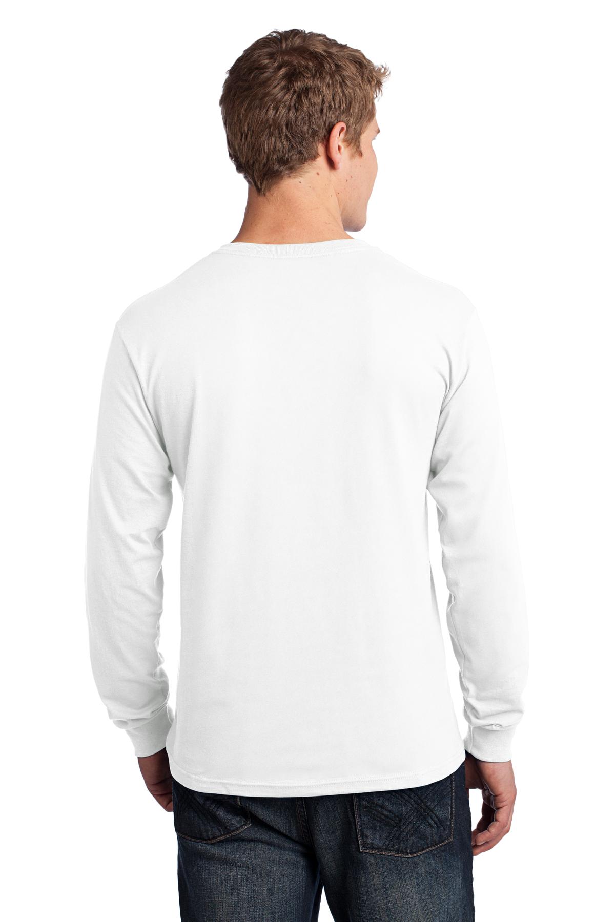 PC54LS Port & Company - Long Sleeve Core Cotton Tee. - Back Image