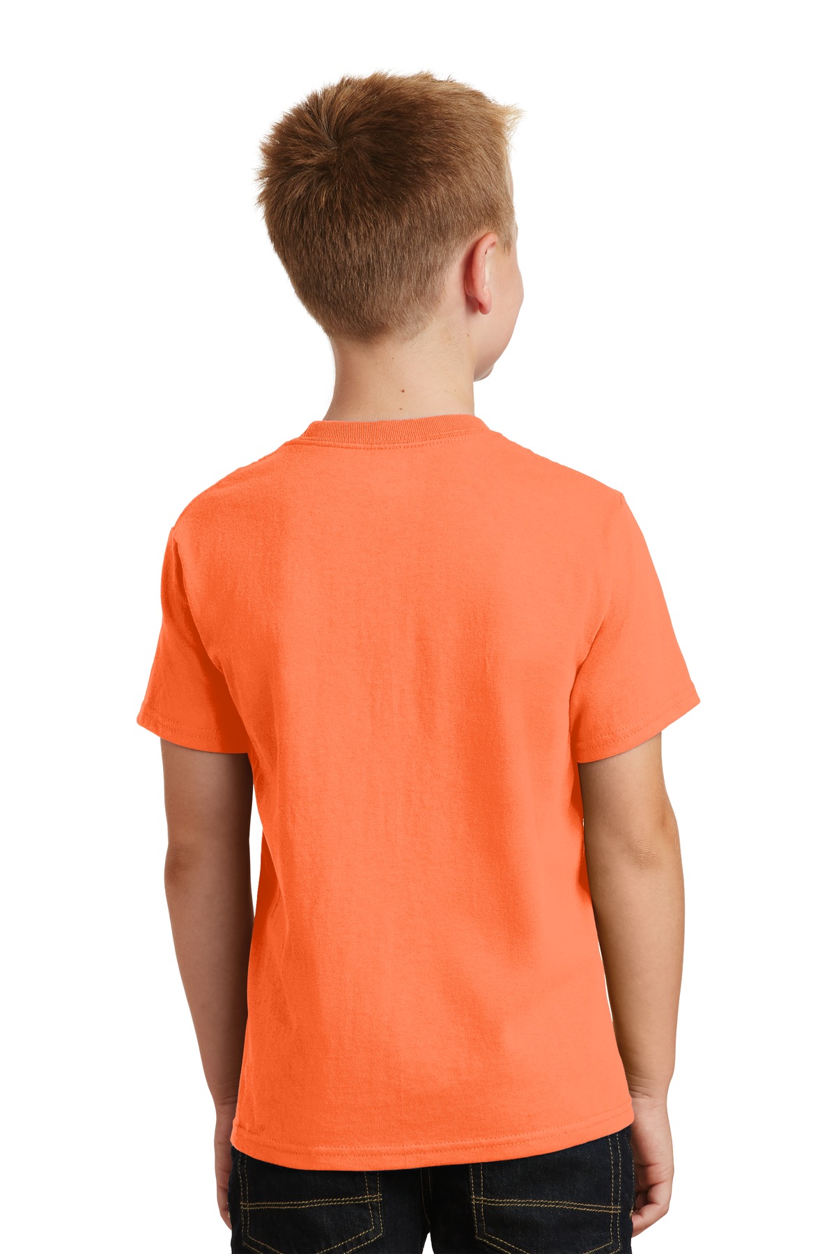 PC54Y Port & Company - Youth Core Cotton Tee. - Back Image