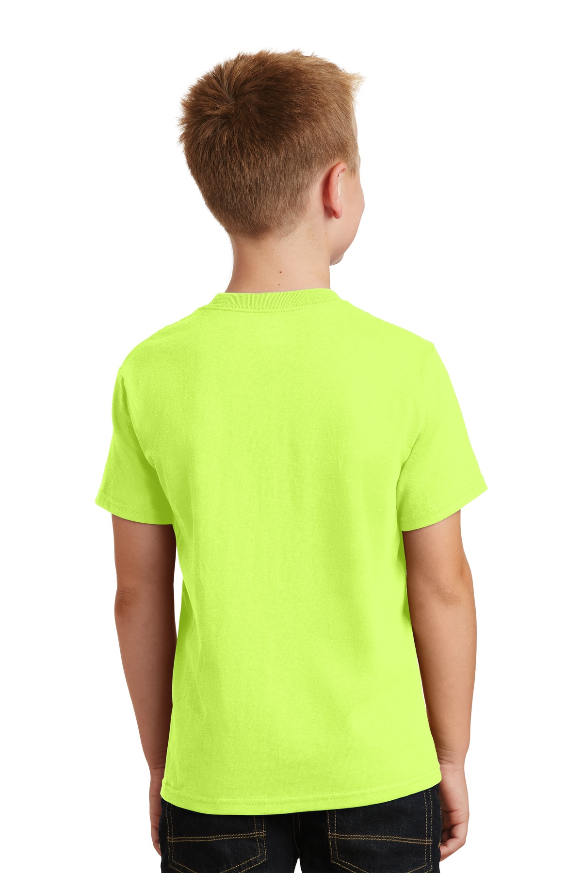 PC54Y Port & Company Youth Core Cotton Tee - Back Image