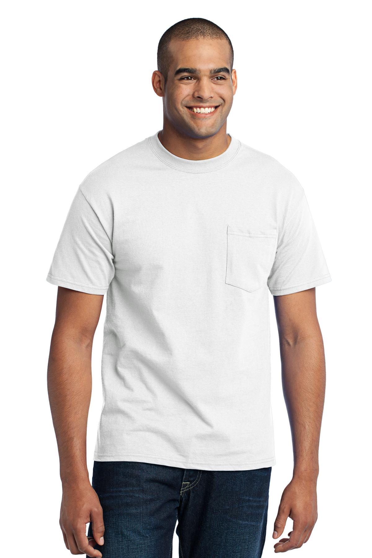 PC55P Port & Company Core Blend Pocket Tee