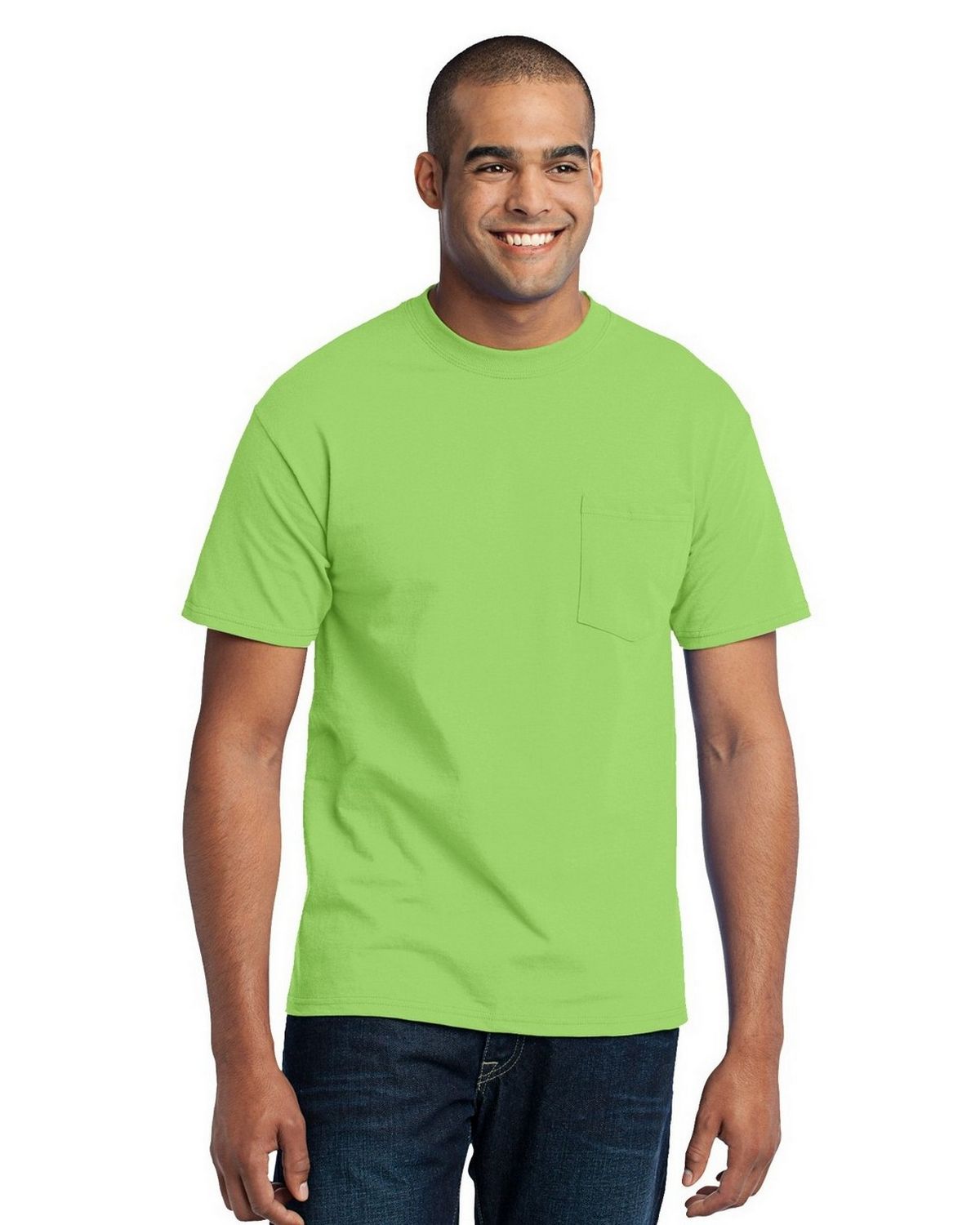 PC55PT Port & Company Tall Core Blend Pocket Tee. Zoom Image