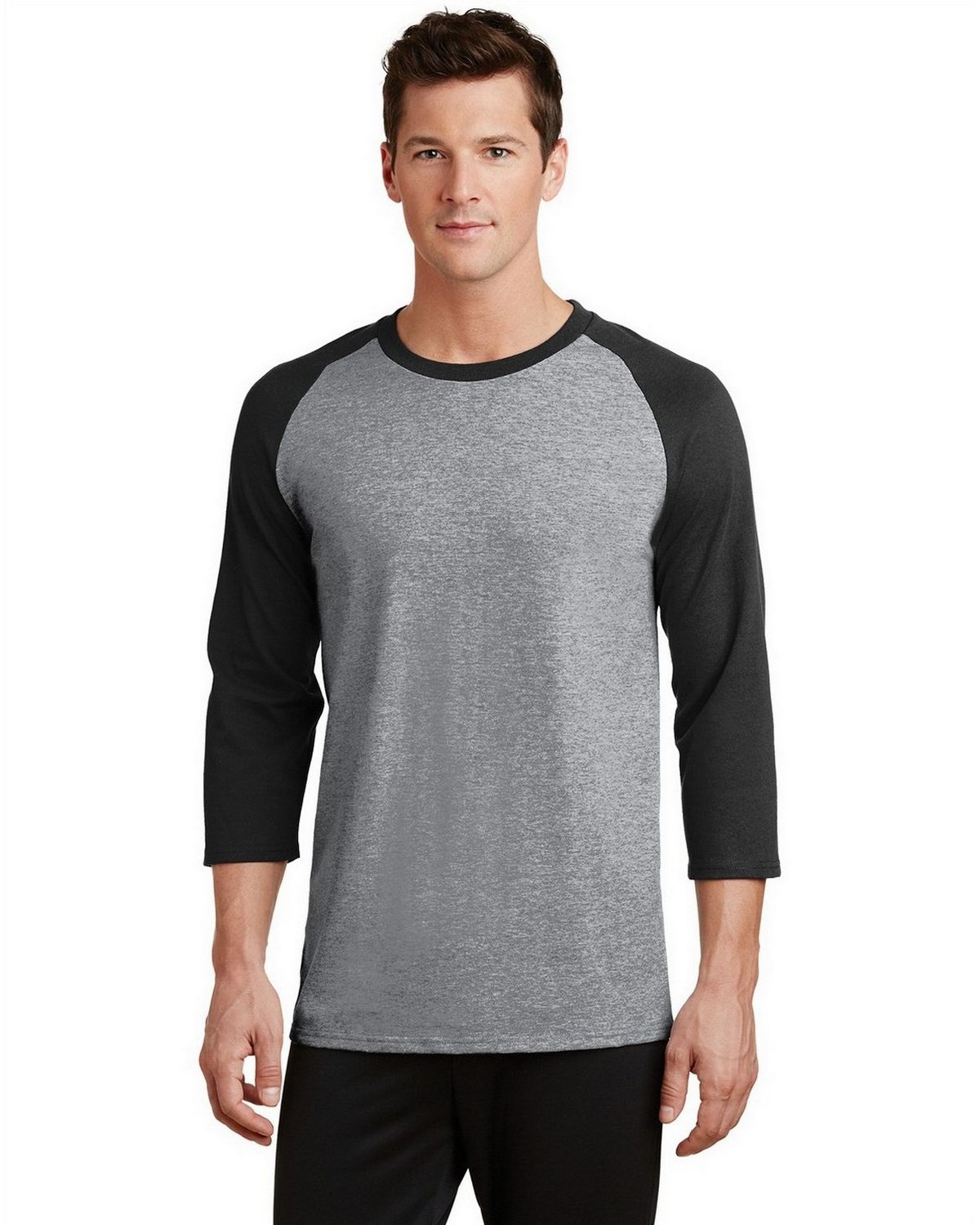 PC55RS Port & Company Core Blend 3/4-Sleeve Raglan Tee.