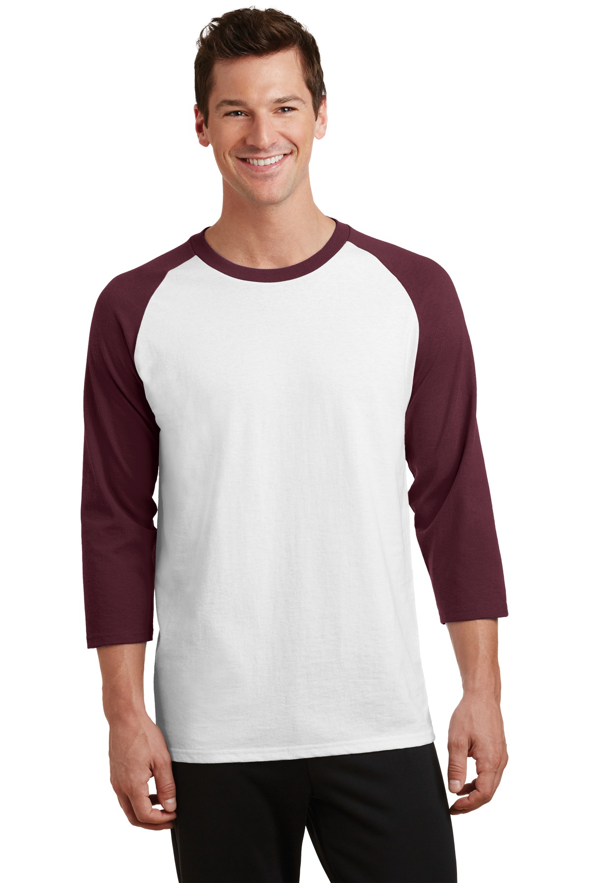 PC55RS Port & Company Core Blend 3/4-Sleeve Raglan Tee. Zoom Image