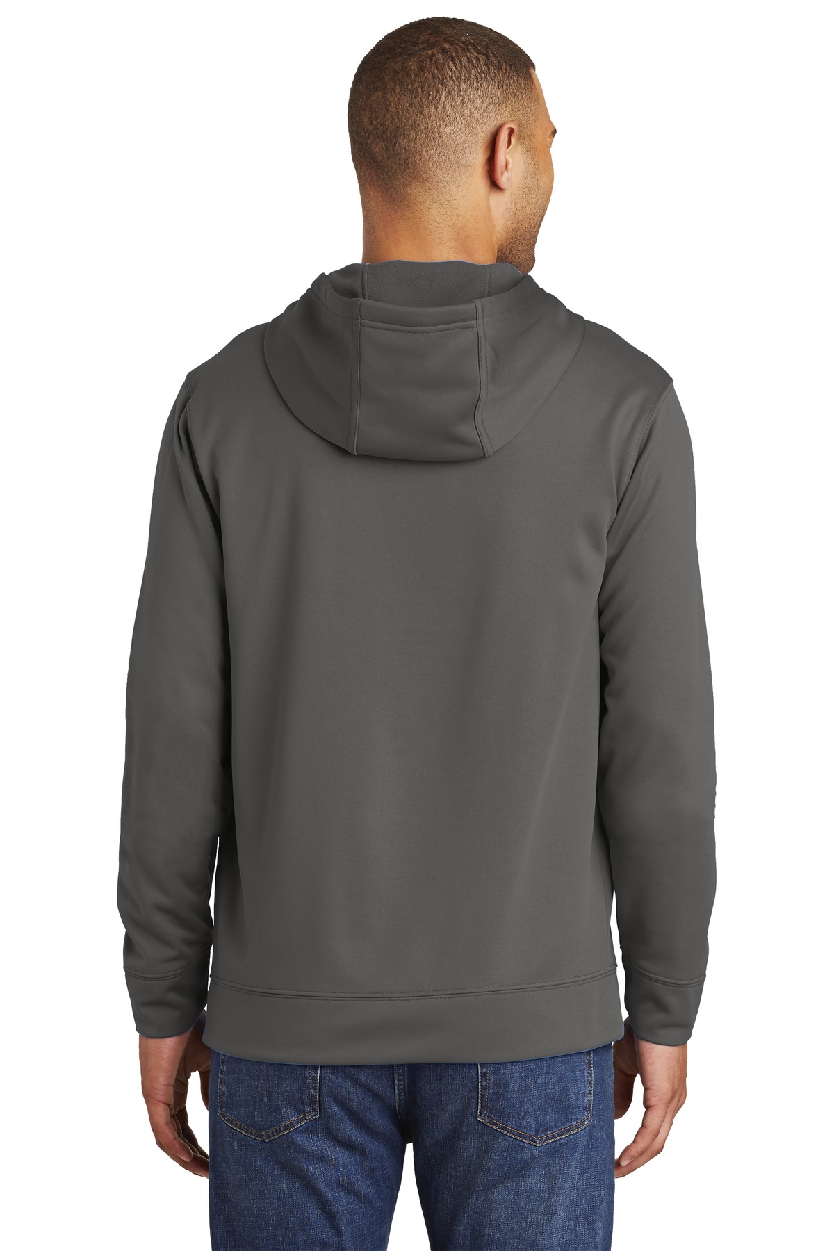 PC590H Port & Company Performance Fleece Pullover Hooded Sweatshirt - Back Image