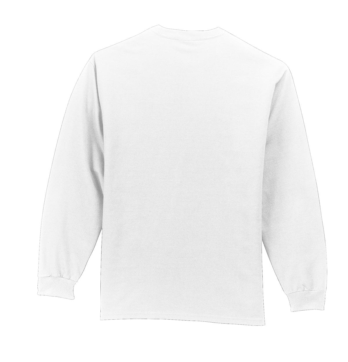 PC61LSP Port & Company - Long Sleeve Essential Pocket Tee. - Back Image