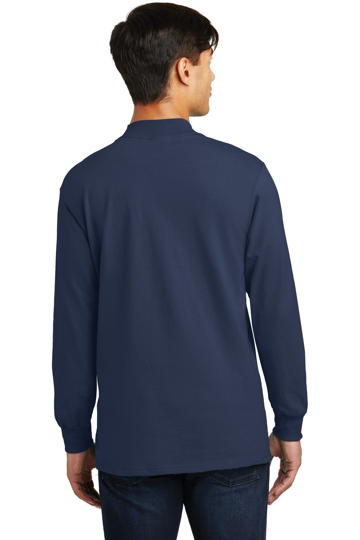 PC61M Port & Company - Essential Mock Turtleneck. - Back Image