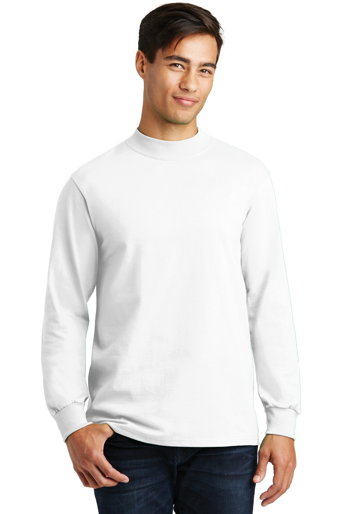 Port & Company Embroidery PC61M - Essential Mock Turtleneck.