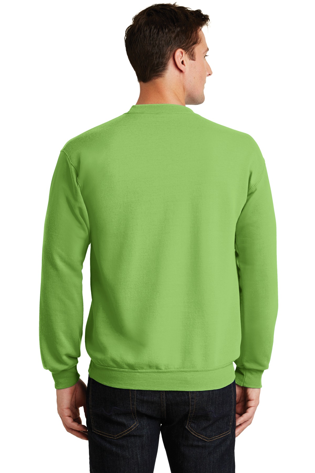 PC78 Port & Company - Core Fleece Crewneck Sweatshirt. - Back Image